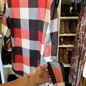 Womens plaid blouse